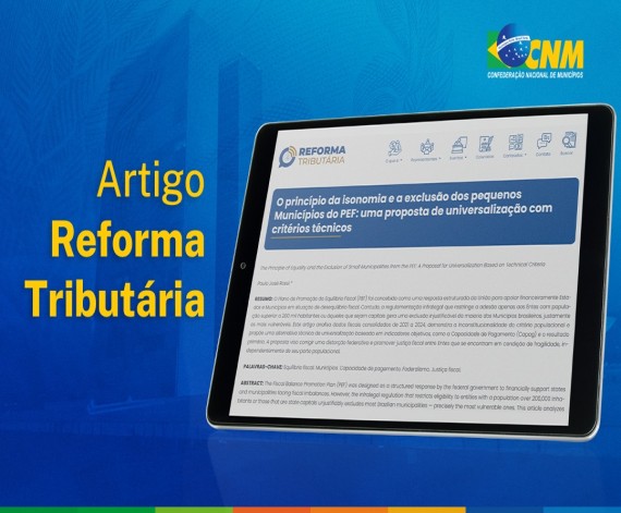 Novo artigo propõe revisão do PEF com base em critérios fiscais
